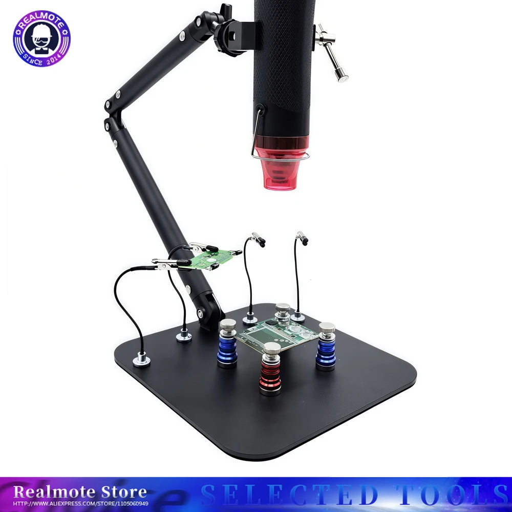 

Консольный кронштейн, сварочная паяльная станция, магнитный держатель печатной платы с кронштейном для тепловой пушки, гибкий зажим, набор инструментов для третьих рук, стабильная фиксация