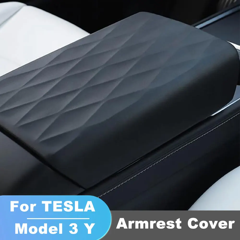 

Central Console Armrest Cover For Tesla Model 3/Y TPE Scratchproof Wear-Resistant Armrest Box Protector Decor Modification