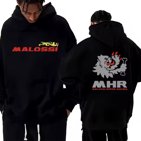 Hot Sale New in Malossi Theme Graphic Hoodie 2025 Men Women harajuku Hip Hop Y2k streetwear Unisex Fleece Long sleeve pullover