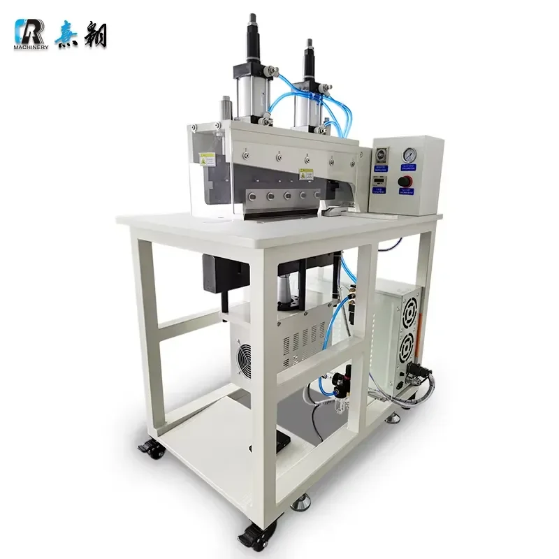 Ultrasonic Cutting Sealing Machine Industrial Grade Ultrasonic Cutter Desktop 550mm Width for Technical Textiles Plastics