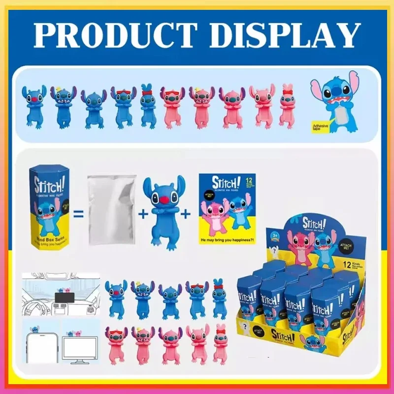 

Stitch Angel Blind Box Birthday Party Mysterious Cute Anime Character Christmas Collection Model Fan Doll Kids Gift Toys