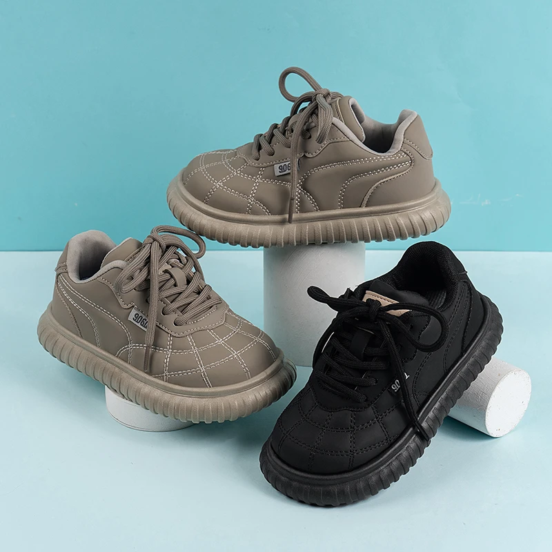 

2025 New Children Fashion Sneakers Boys Anti-slip Soft Sole Casual Shoes Girls Low Top Comfortable Infant Shoes Детская Обувь