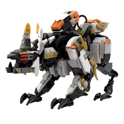 MOC Horizon Scorcher Mechanical Beast Model Building Block Set Game Battle Mecha Monster Stitch Brick Toys Creative Boys Gift