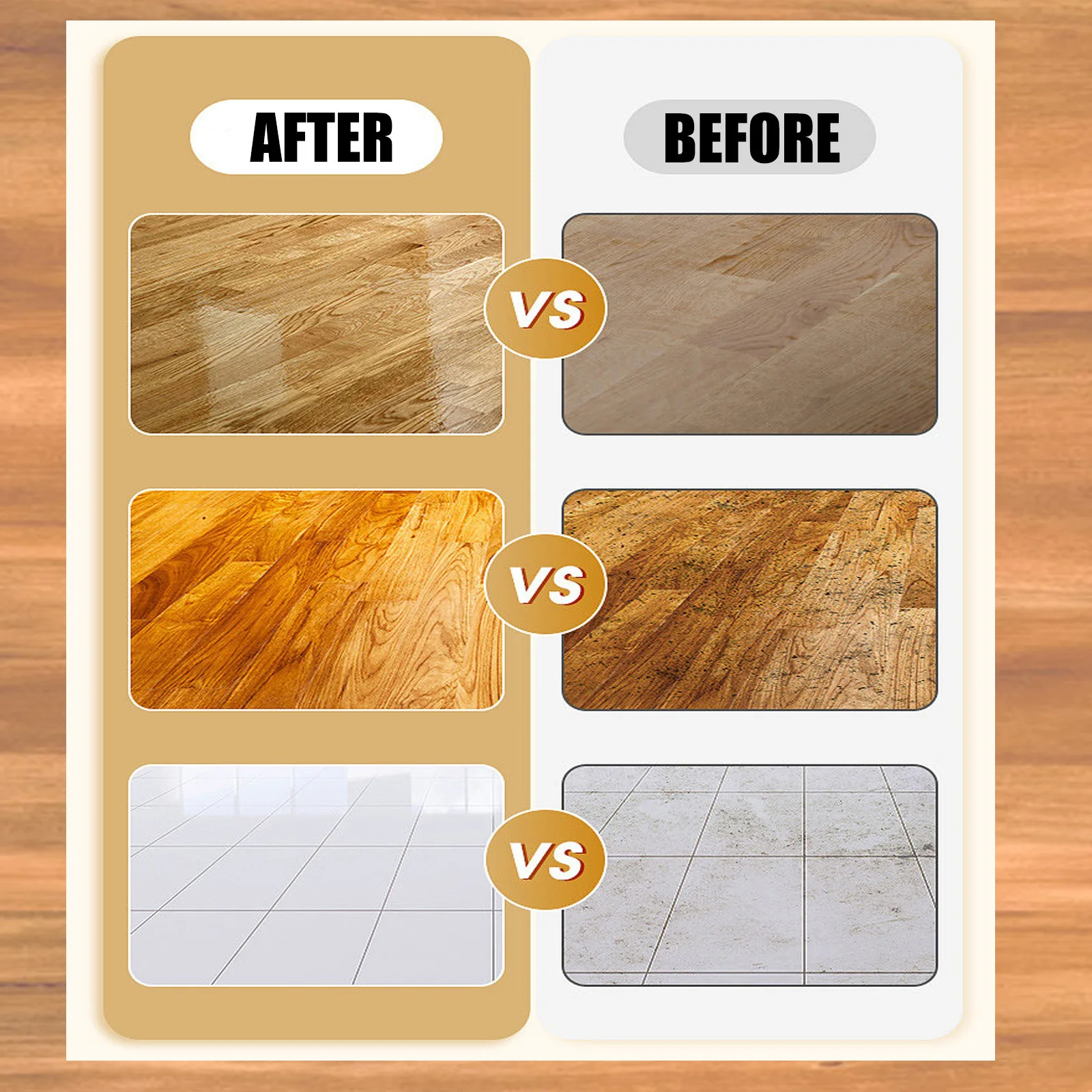 Wooden Cleaning Agent Floor Maintenance Heavy Oil Stain Mildew Spot Removal Tables Shiny Wear Resistant Tile Polishing Liquid