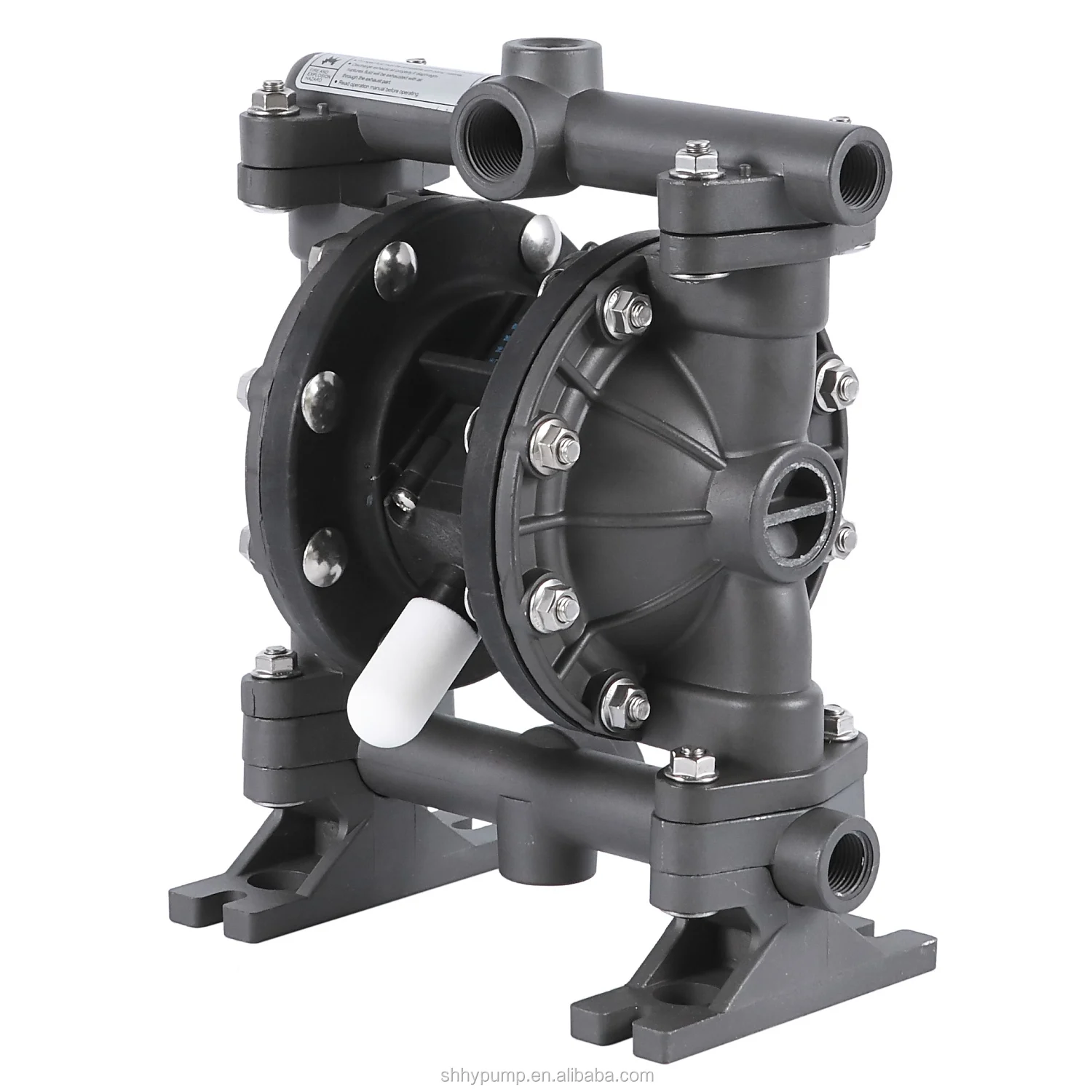 HYPV 1 Inch Aluminum Air Operated Pneumatic Diaphragm Pumps For Waste Water Treatment