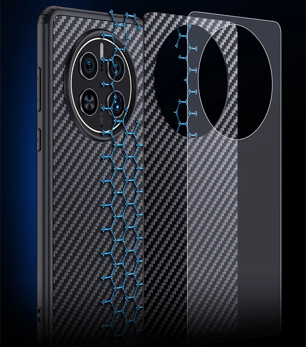 For Huawei mate 50pro Case, Aramid Fiber Case Built with Magnetic, Ultra Touch Feel Minimalist Huawei mate 50