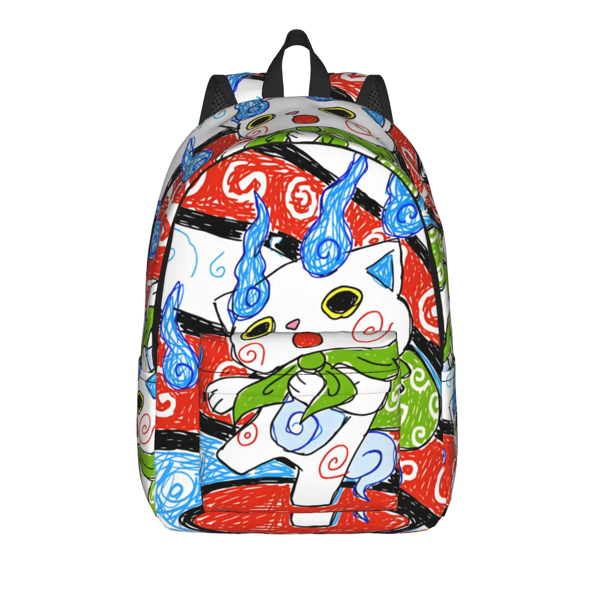 Yokai Watchs  Backpack  Workout Backpacks Youth Streetwear School Bags Colorful Large Rucksack