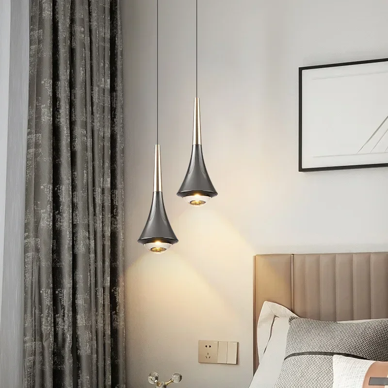 

Modern Chandelier Led Pendant Light for Bedside Hanging Lamp Bedroom Dining Room Kitchen Pendant Lamp Decor Suspenion Luminaire