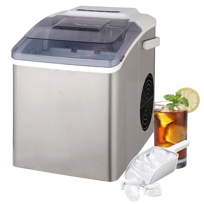 

ASAS Mini Kitchen Ice Making Machine OEM Steel Stainless Ice Cube Maker Portable Ice Maker