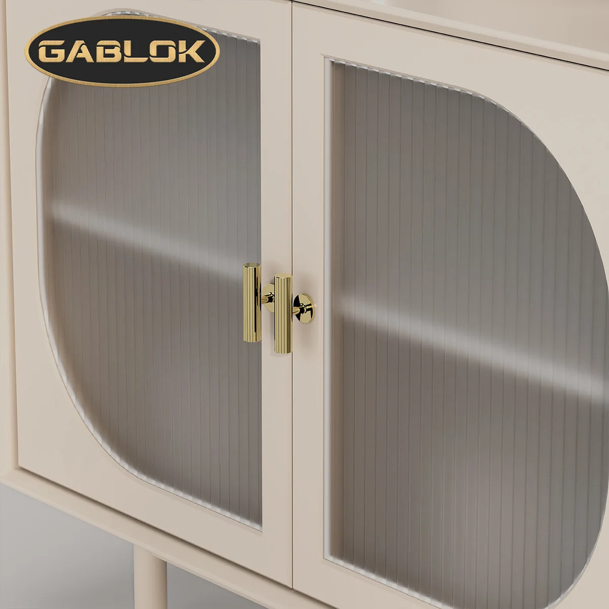 

GABLOK Retro Cabinet Handle Knob Classic Design Linear Knurled Vintage Cupboard Kitchen Drawer Handle Hardware