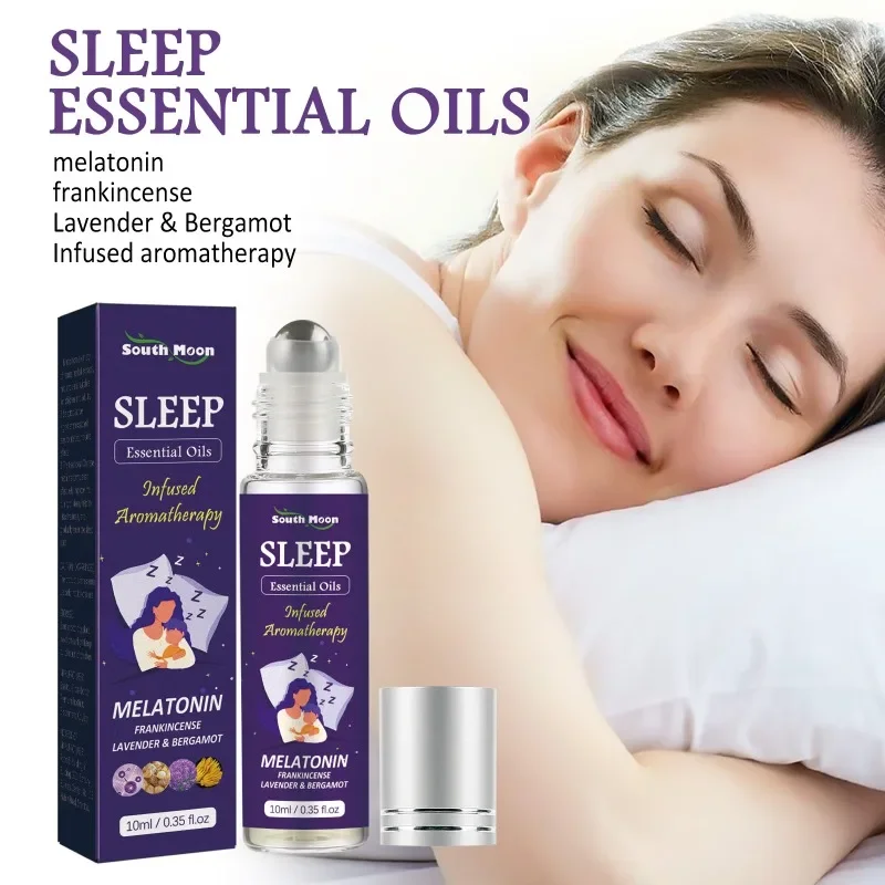 Sleep roller ball essential oil help sleeping quickly relieve anxiety fatigue stress Relax Body Improve Insomnia massage serum