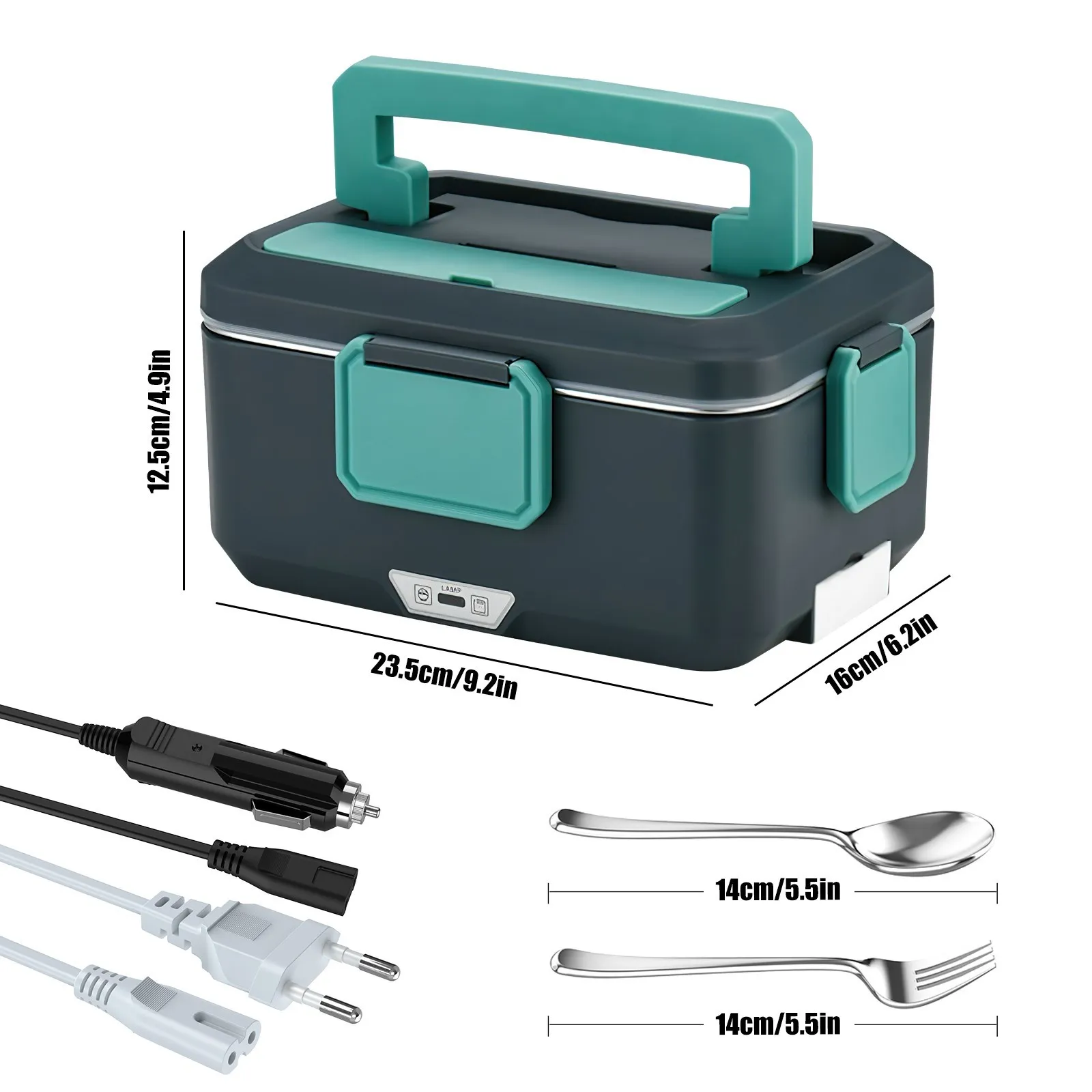 

Electric lunch box for home and car, electric lunch box, water-free, insulated, heated lunch box, student lunch box