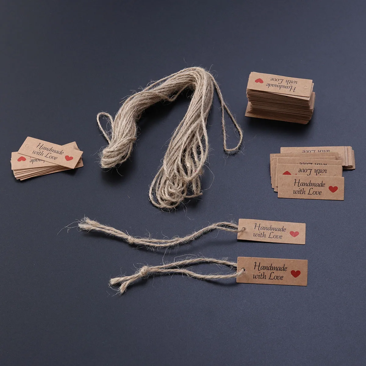 

100 Pcs Kraft Paper Hang Tag Party Favor Tags Favors Label DIY Gift Scrapbooking Wedding
