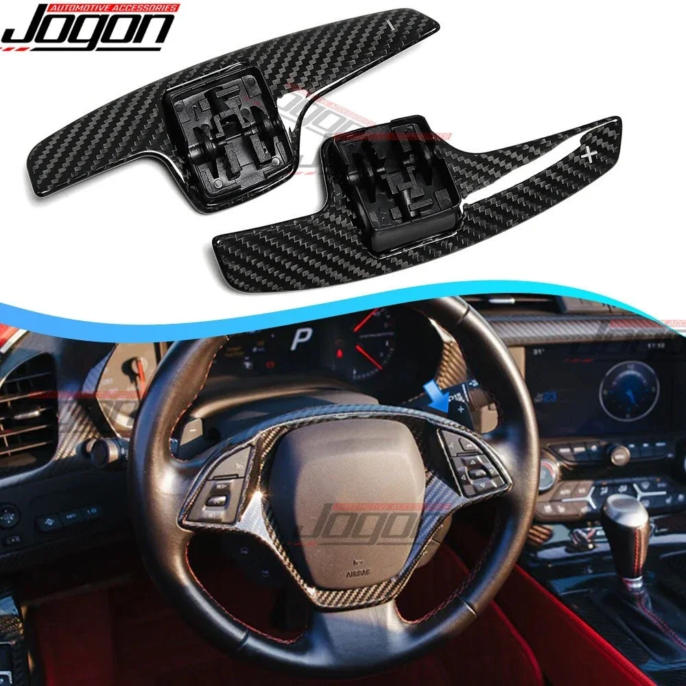 

Real Carbon Paddle Shifter Replace For Chevrolet C7 Corvette Z06 ZR1 Z51 2014-2019 Camaro DSG Steering Wheel Extension