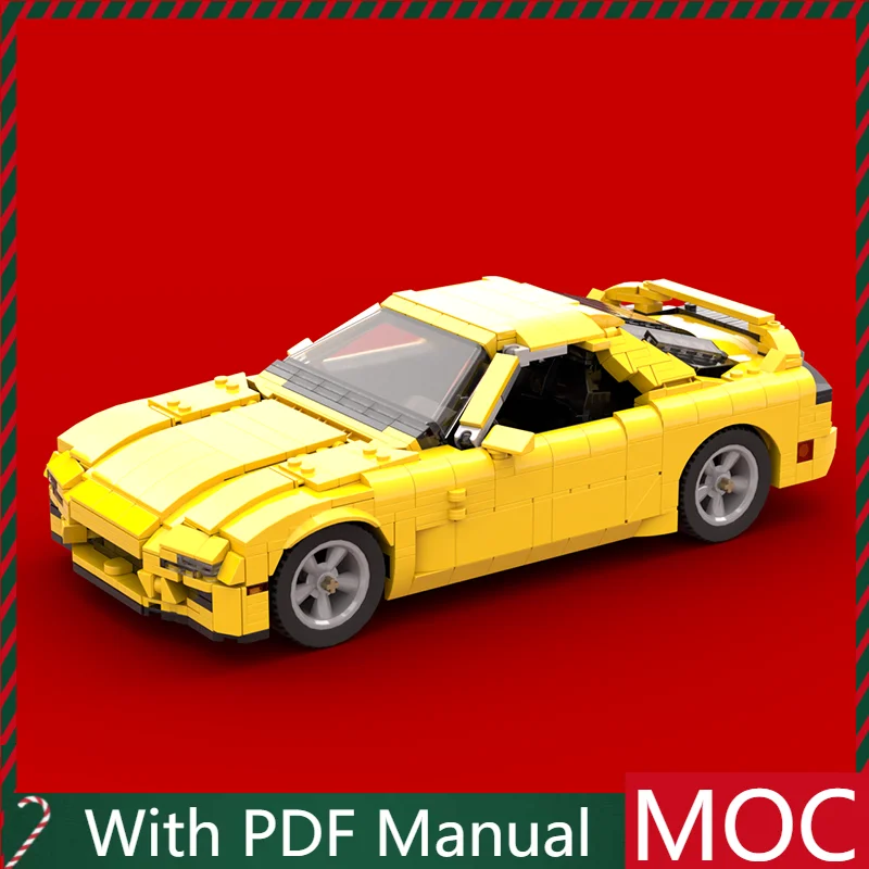 

Лидер продаж, 991 шт., изысканный желтый мускулистый автомобиль, модульные строительные блоки, модель для образования детей, игрушка-дисплей «сделай сам», подарки на день рождения, Рождество