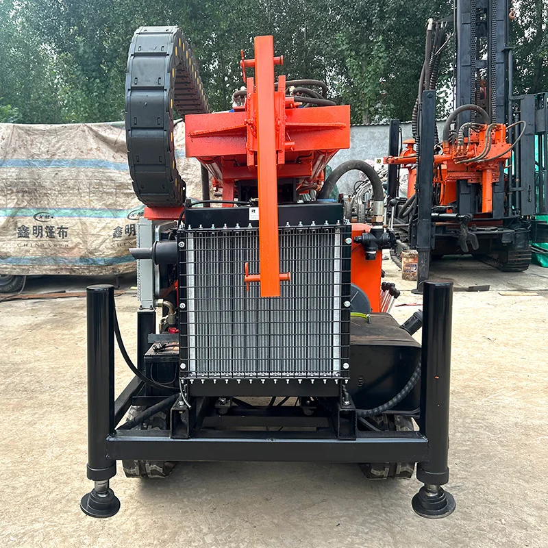 Customized Multi-equipment Compatible Water Well Drilling Rig Robust Mobile Mud Pump Air Compressor Drill