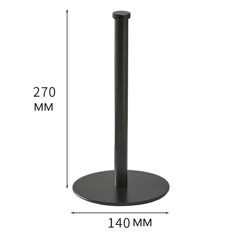 

AT29-2X Настольный держатель для рулонной бумаги Кухонный вертикальный держатель для бумаги Держатель для бумажных полотенец из нержавеющей стали Черный