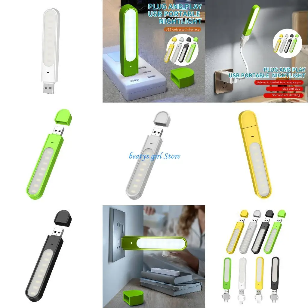 

C7AB 5V USB Power Desk Lamp With 8 LEDs Eye Protections Night Light For Home Office