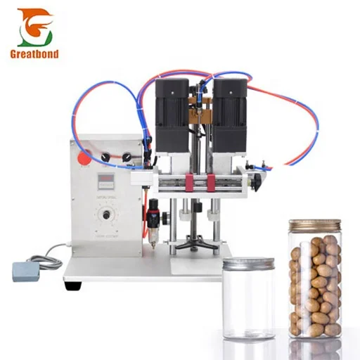 DHZ-550A Portable Handheld Duckbill Food Beverage Perfume  Bottle Glass Jar Cap Lid Closing Screw Pneumatic Capping Machine