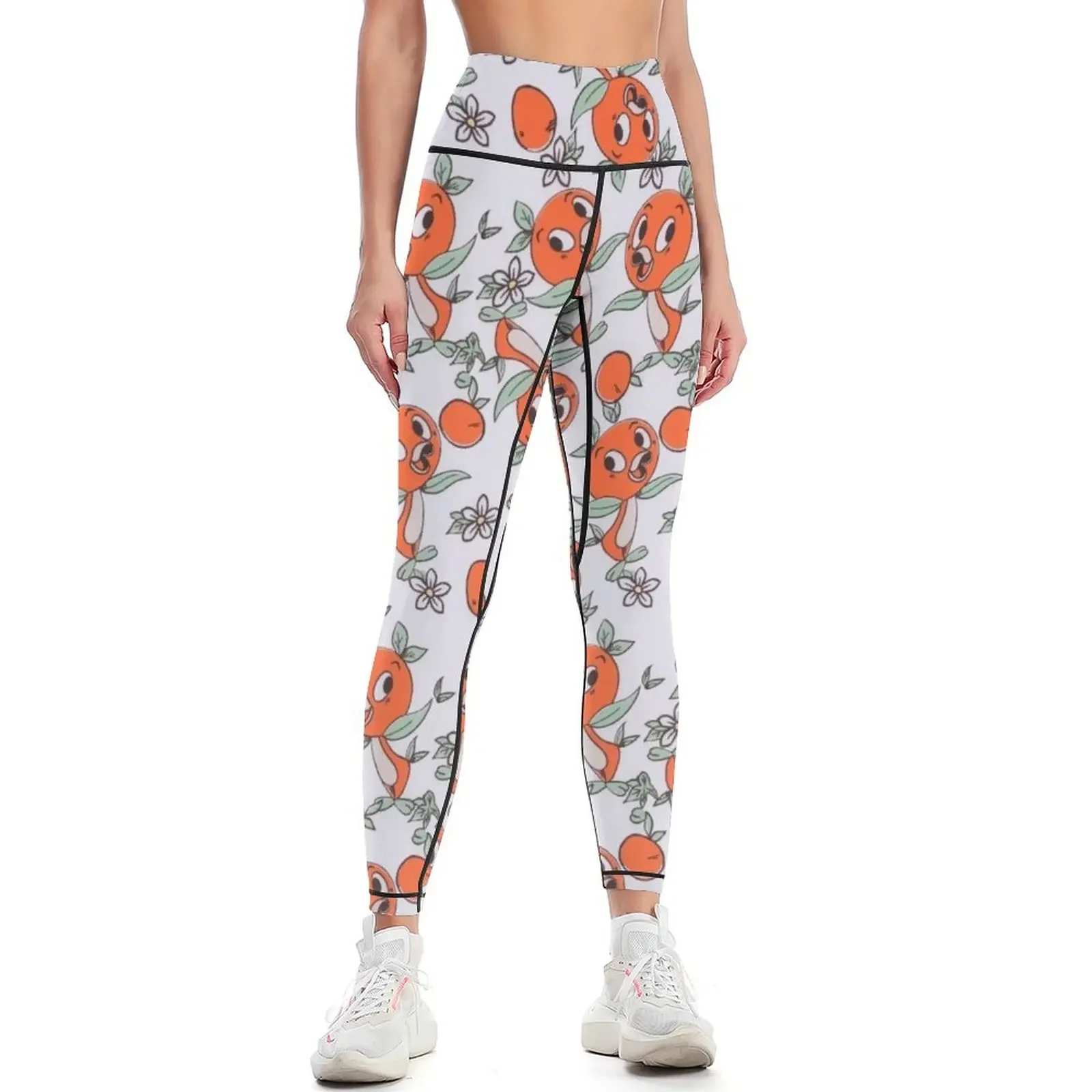 

Little Orange Bird In the Sunshine Tree Leggings active wear Leginsy push up harem pants Womens Leggings
