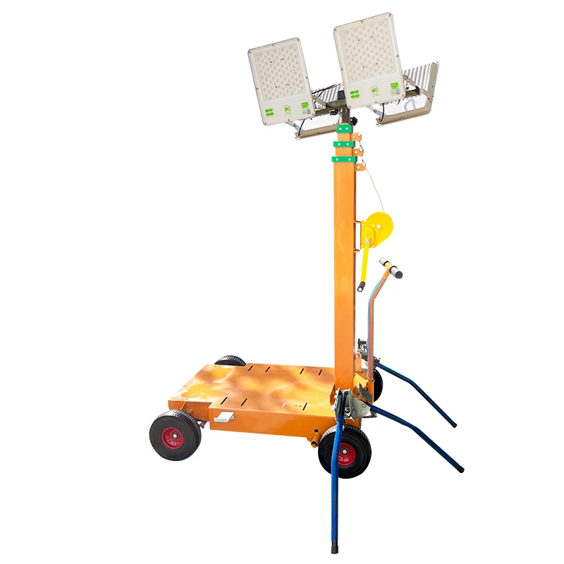 #% Factory Supply HMF955-S 4 200W LED Lamp Outdoor Light Without Diesel Generator Model Trolley Lighting Light Tower
