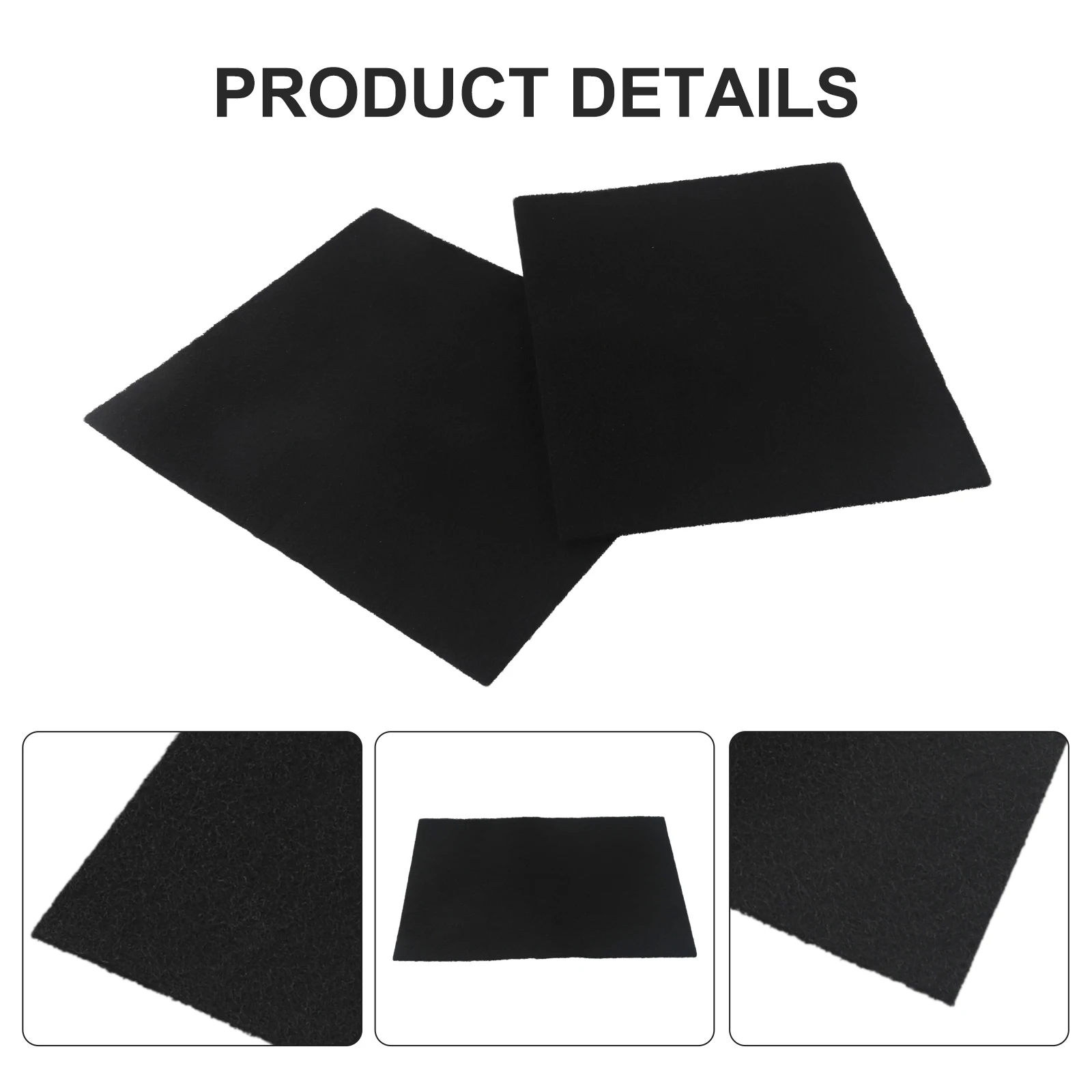 2Pcs Common Activated Carbon Foam Sponge Air Filter Sheet Pad 305*240*5mm Seamless Compatibility Home Improvement