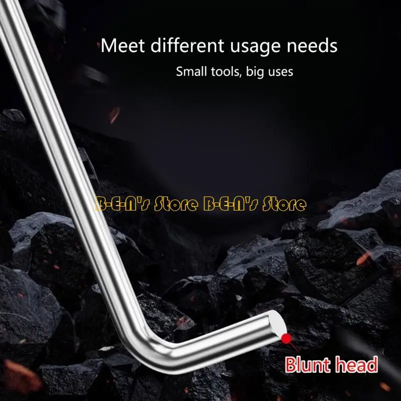 

Y1AD Professional Grade Rustproof Stainless Sewer Hook Tool With Comfortable Handle