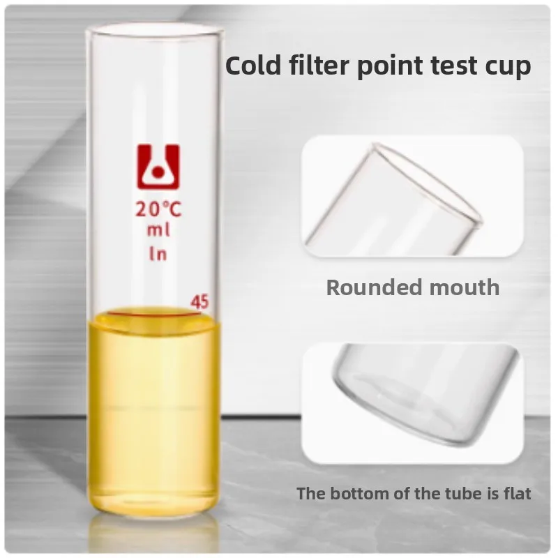 Cold Filter Plugging Point Test Cup SH/T0248-2006 Standard 45ml Graduated Tube