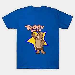 Teddy Ruxpin 80S Toys  Retro    Unisex summer T-shirt Cotton fashion couple clothes