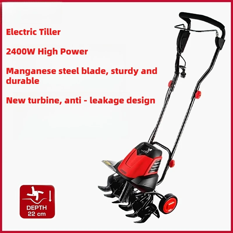 ff.&Electric micro-tiller household small-scale agricultural rotary tiller Garden Power Tools-h#