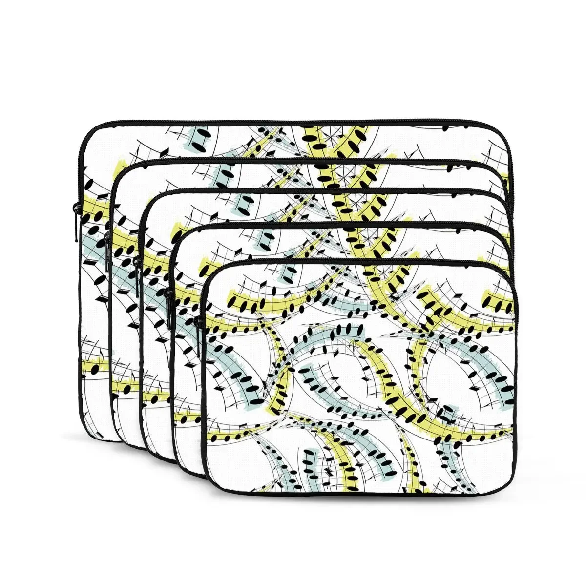 Cheerful Pattern Of Music Phrases Computer ipad Laptop Cover Case Laptop Sleeve Bag Portable Cover Fundas Pouch