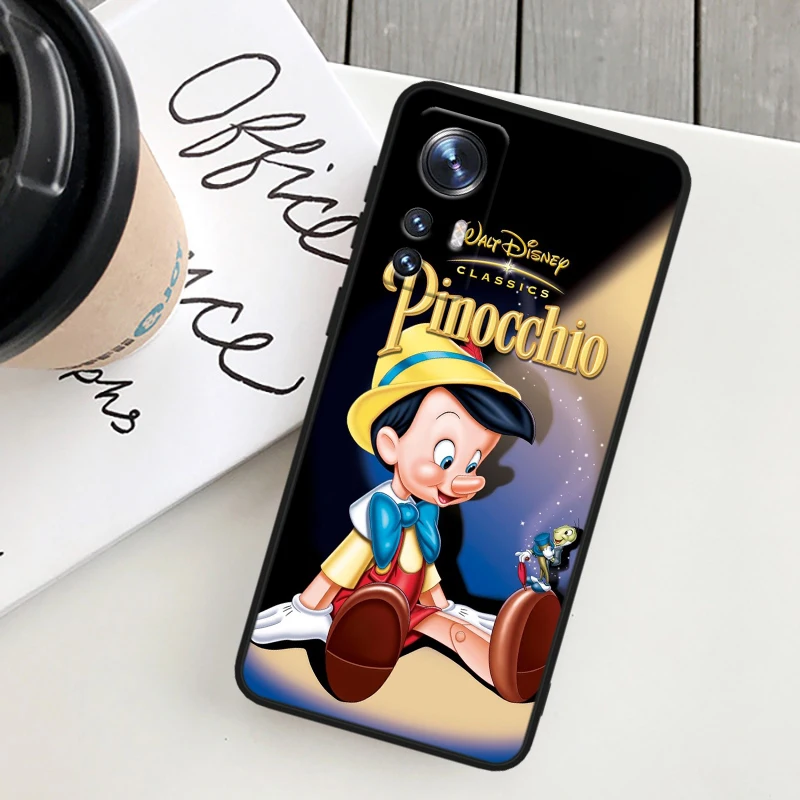 Disney Pinocchio Cute For Xiaomi Mi Note 10T 10S 10 9T 9 SE 8 CC9E A3 5G Lite Pro Soft Silicone Black Phone Case