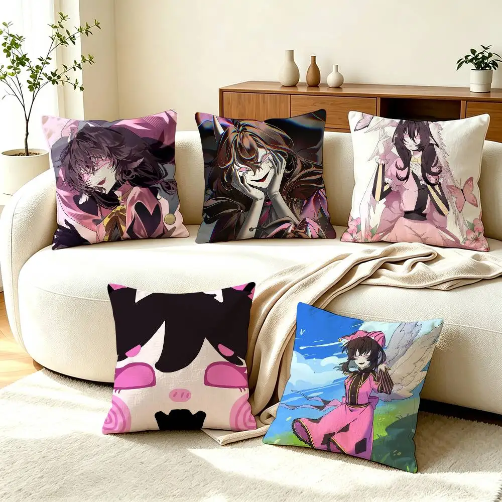 T-The Freak Circus Columbina  Square Double-Sided printed Pillow Case Bedroom Bedside Pillow Sofa Cushion Cover