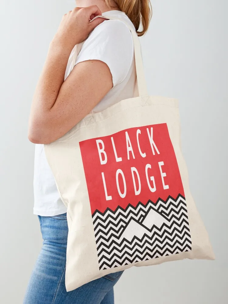 

Black Lodge Tote Bag custom fabric bag canvas bags Women's tote bag cute pouch