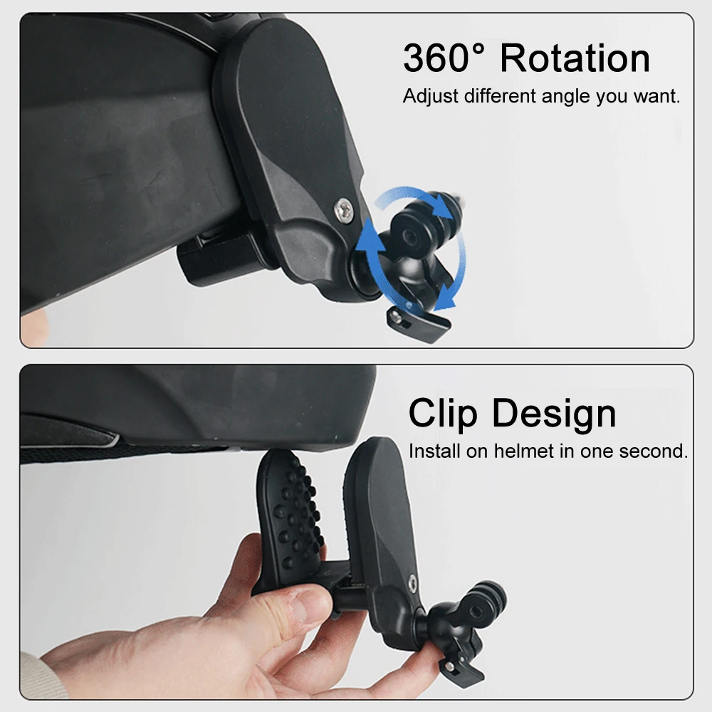 Motorcycle Helmet Strap Chin Stand Mount for GoPro Hero 12 11 10 9 Full Face Holder Clip for Yi DJI Action Camera Accessories