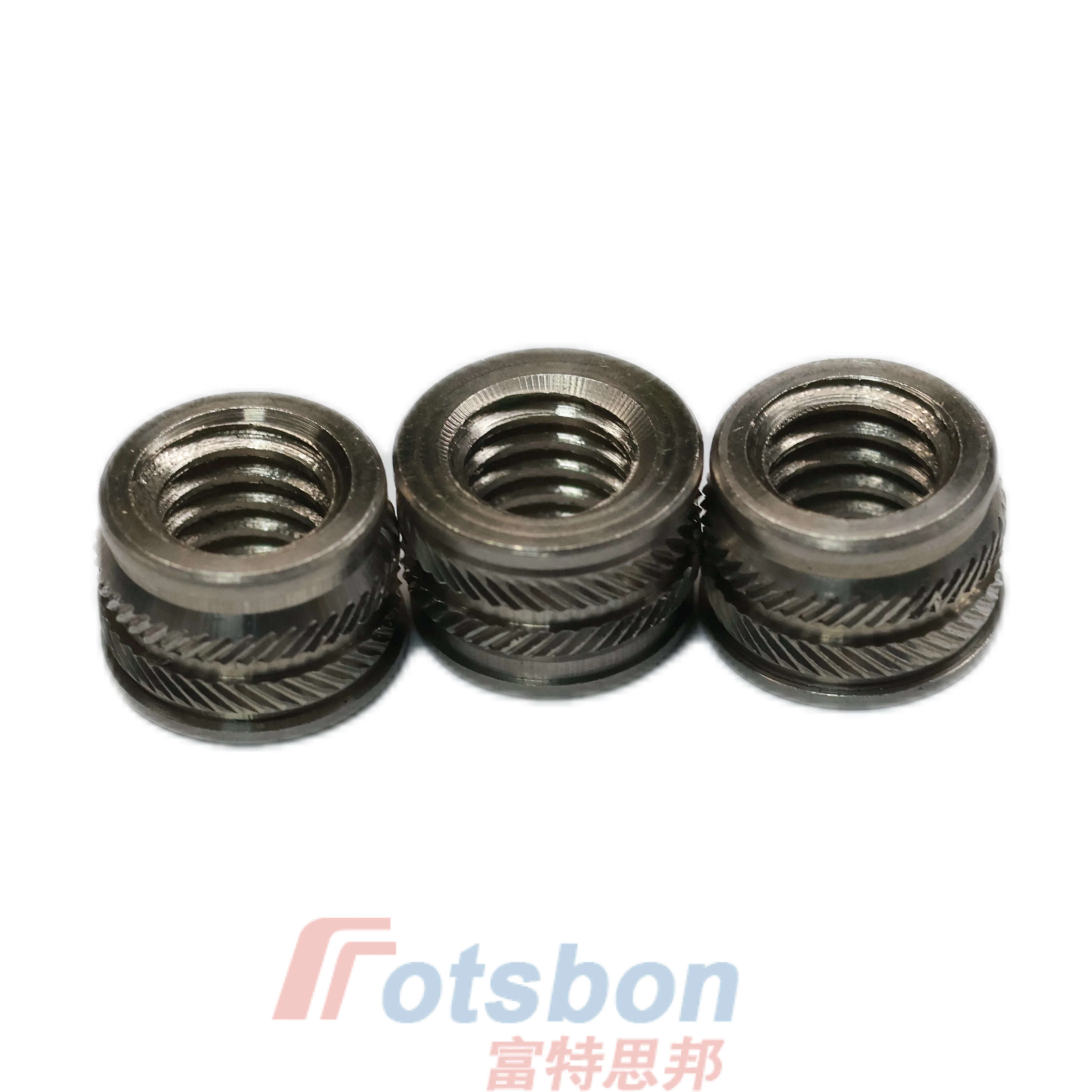 Inserts IUC/IUA-M4-1/2Ultrasonic Heat Staking Screw Nuts Hot Melt Press Injection Molding knurledThread Stainless Steel