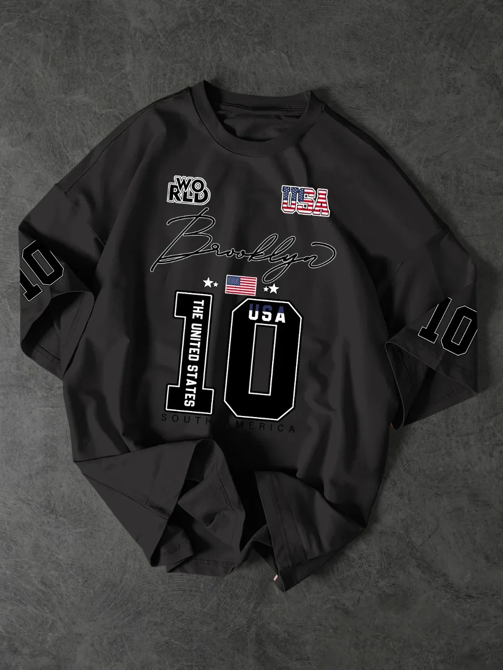 Estilo Brooklyn USA 3D-Druck Sport Schnelltrocknend Atmungsaktiv Herren Damen T-Shirt Outdoor Street Harajuku Y2K Eltern-Kind-Kleidung Top – Detail 3