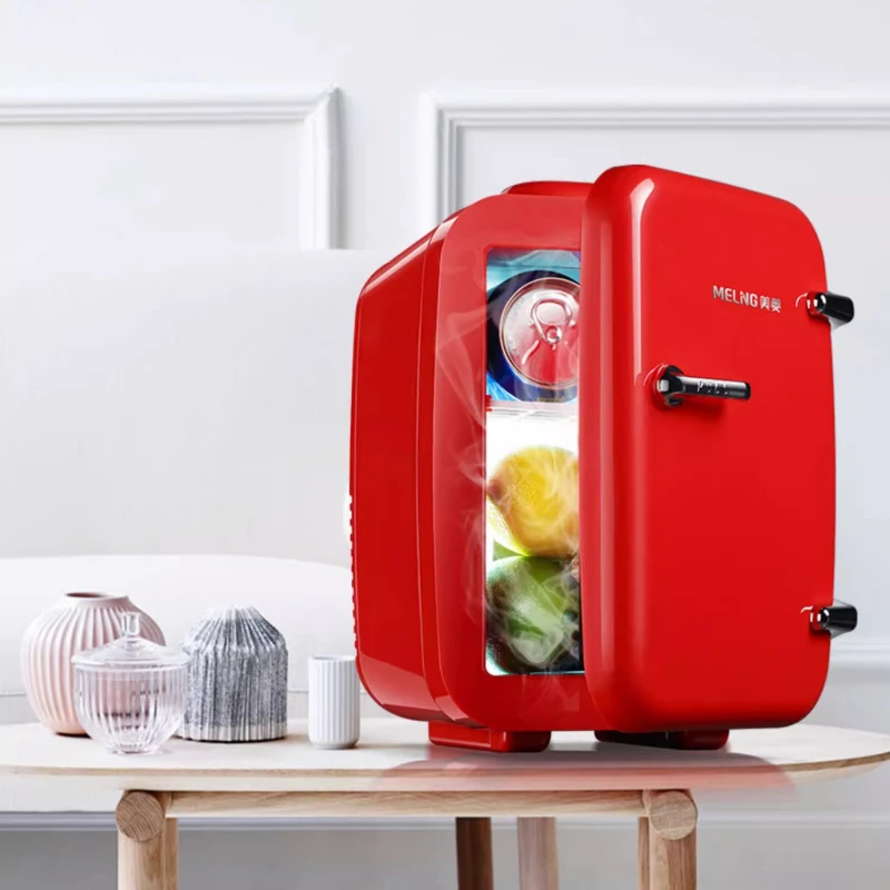 

4L Mini Cosmetic Cooler USB Breast Milk Fridge w/Silent 35dB Dual-Mode Compact Skincare Organizer for Masks/Medicines