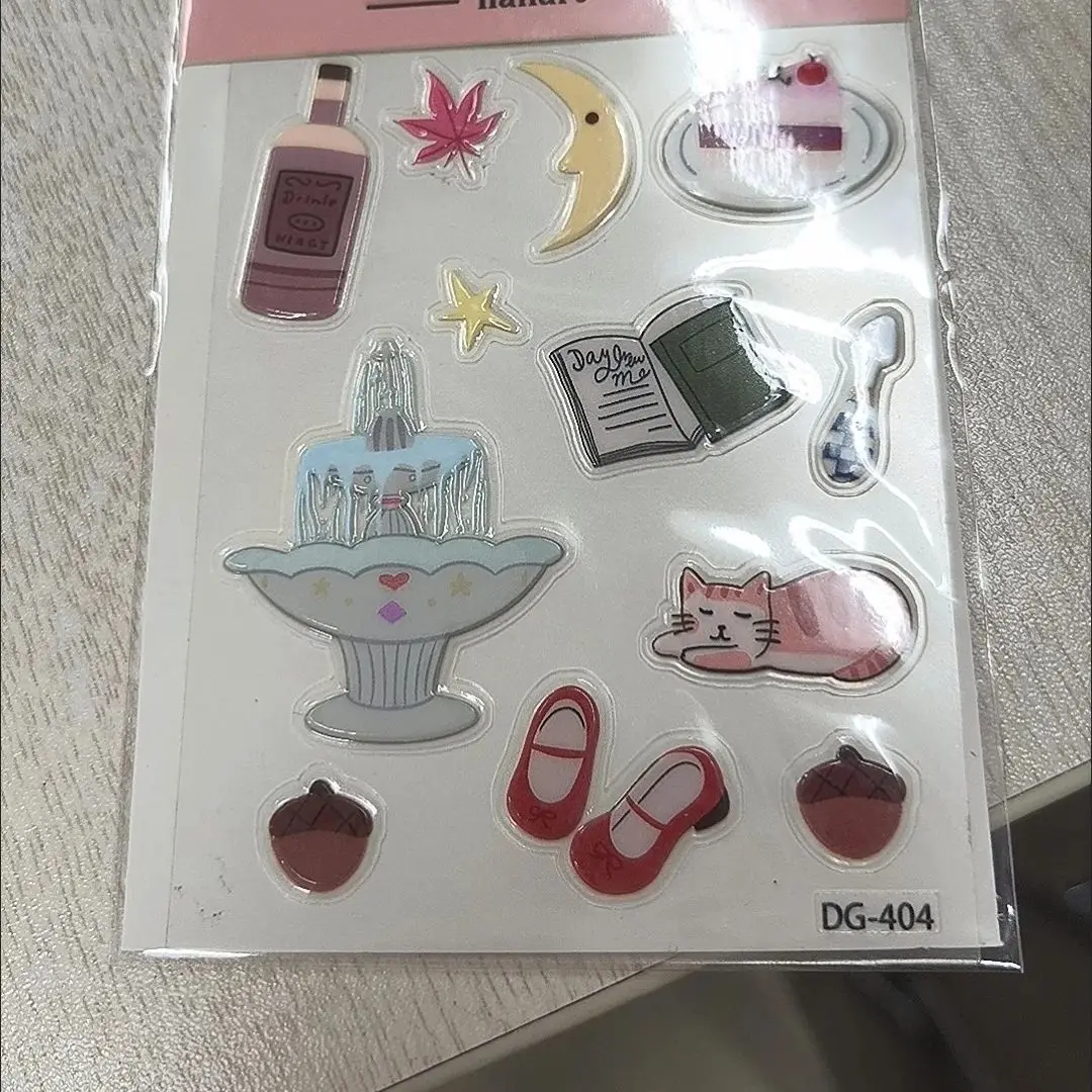 

1pc Jelly Sticker Ins Cat Star Phone Case Decoration Stickers Self Adhesive Cup Pen Holder Stickers Album Diary Decals