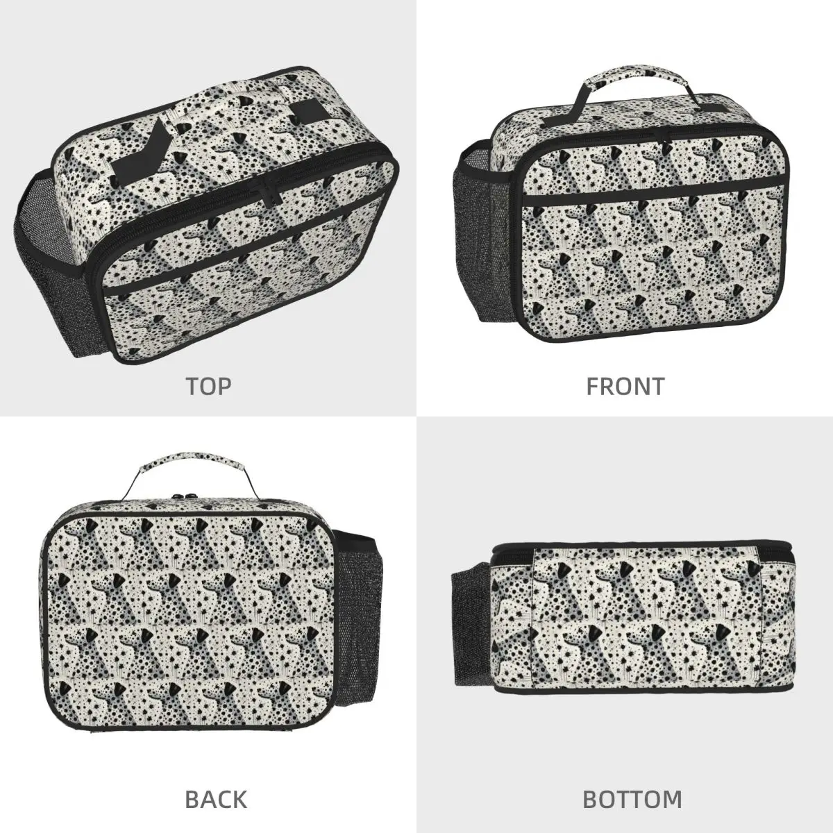 Dalmatian Dreamscape A Splash Of Spots Insulated Lunch Bag for Women Kids Portable Food Boxes Thermal Lunch Box Tote