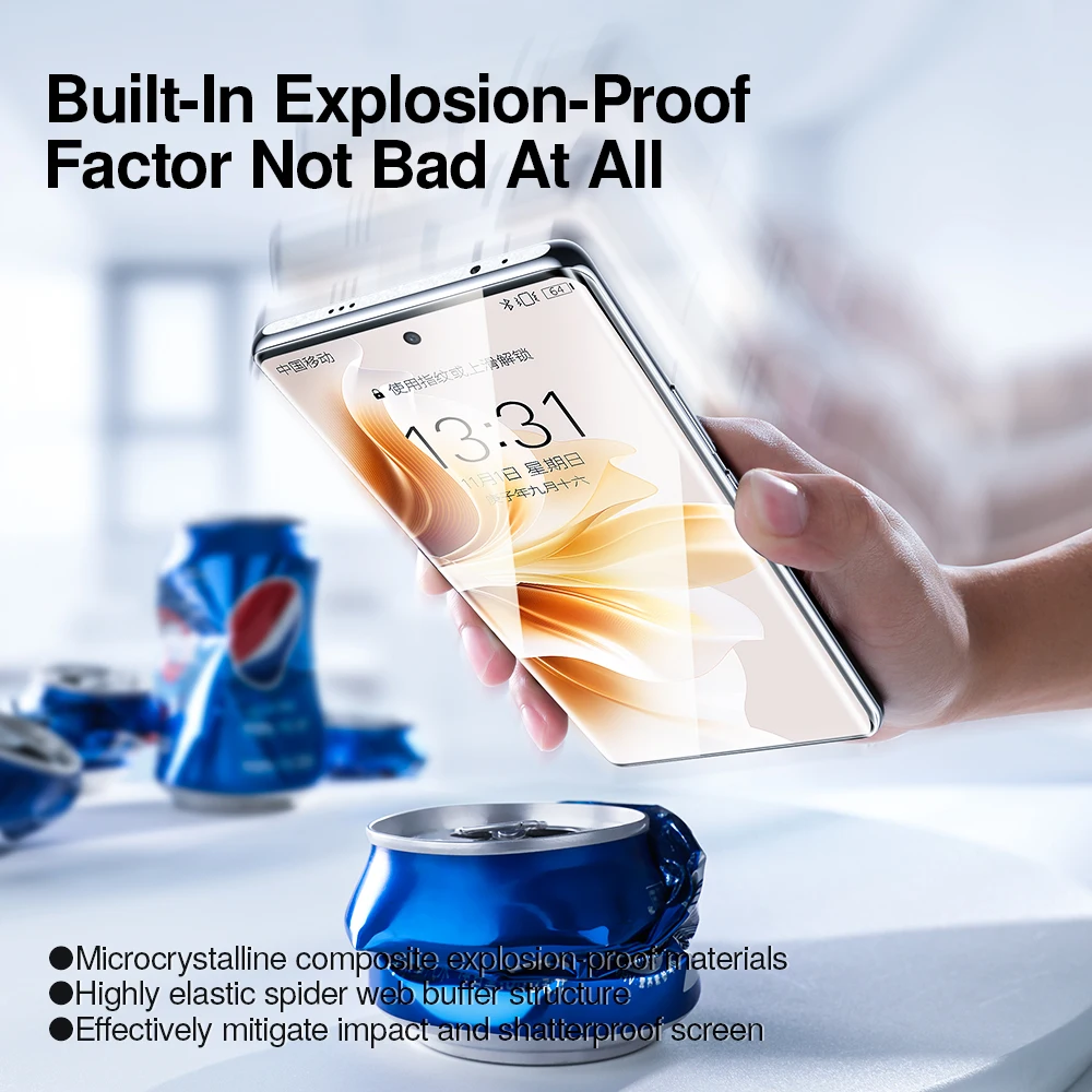 واقي شاشة SmartDevil لهاتف اوبو ابحث عن X8 برو غراء كامل ميكرو كريستالات طبقة ناعمة لفيلم المقصورة اوبو رينو 13 برو