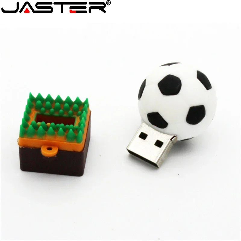 JASTER Football USB Flash Drives 128GB Basketball Memory Stick 64GB Golf Ball Pen Drive 32GB Tennis Pendrive 16GB Creative Gift