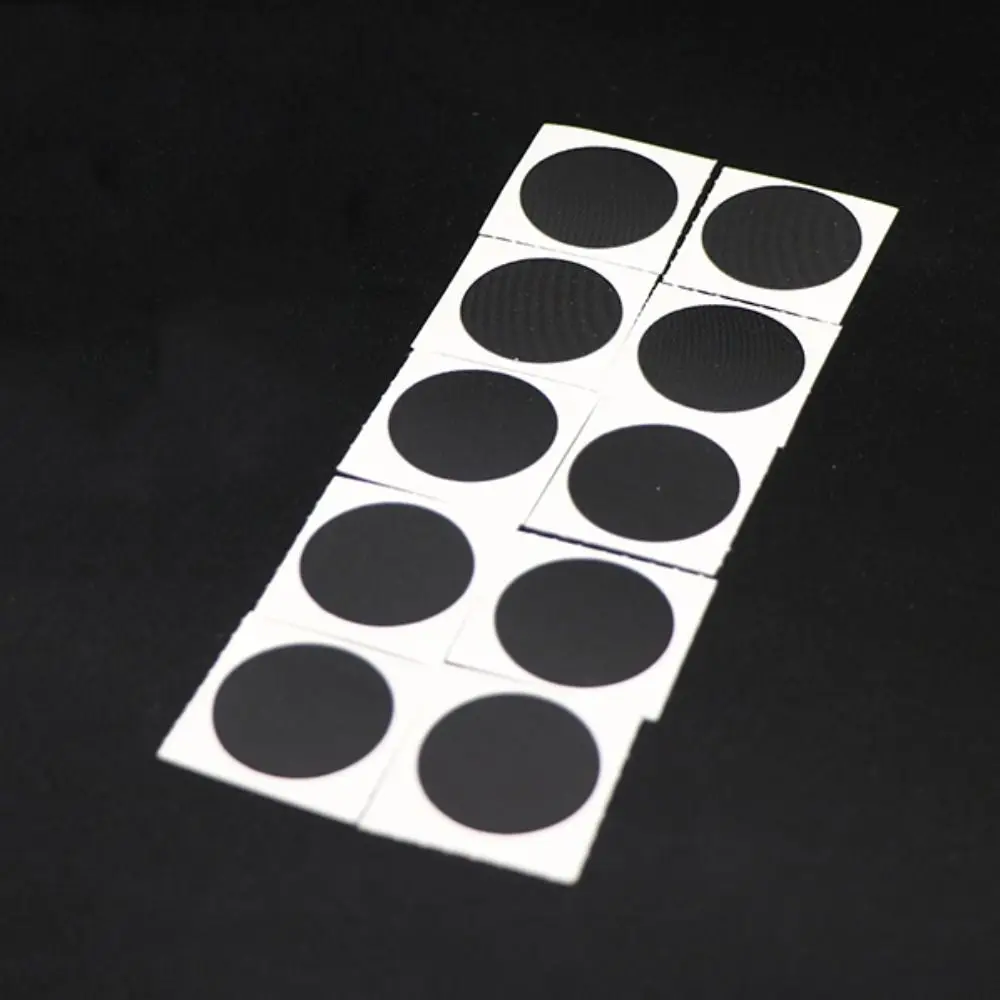 10PCS Glueless Chip Patches Bicycle Inner Tire Repair Kit Self-Adhesive Black Rubber Iron Bike Tire Patches Bike Accessories