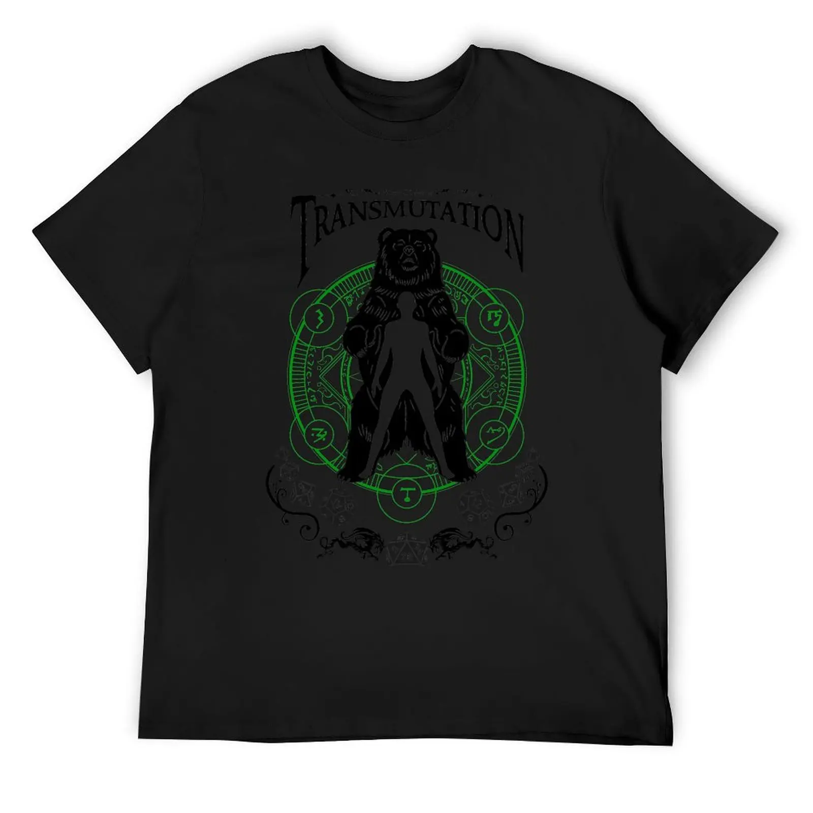 Transmutation- RPG Magic School Series : Black T-Shirt oversized t shirt Blouse t shirts men