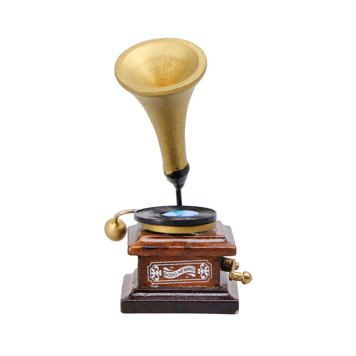 Mini Haus Grammophon Ornament Mini Retro Phonograph Dekor Mini Möbel Modell Zubehör Mini Haus Möbel