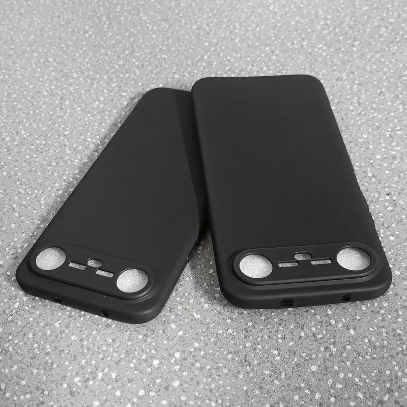 Capa de telefone fosca à prova de choque para Tecno Pova Slim Soft TPU Capa preta para Tecno Spark Slim tecon Pova Slim