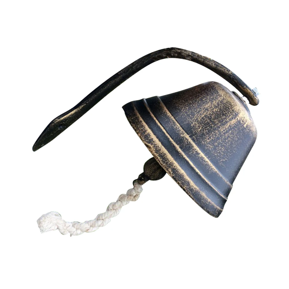 جرس الباب الرجعية الحديد الزهر صوت واضح داخلي في الهواء الطلق مقهى جرس الزخرفية هدية عيد الميلاد باب الديكور دائم طويل