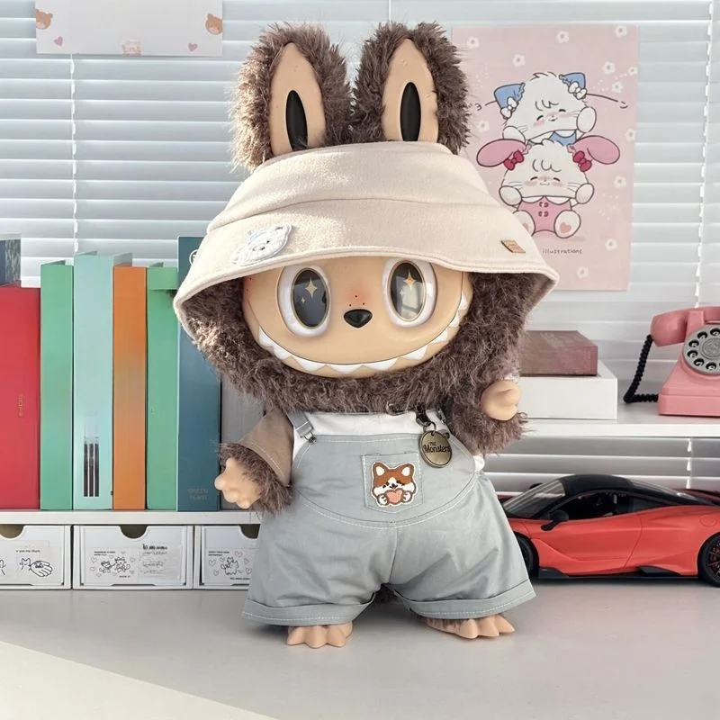 

40cm Labubu Doll Clothes Rubber Gelatinous Workwear Suitable for Zim Le 58cm Doll Trendy Playtime Clothing