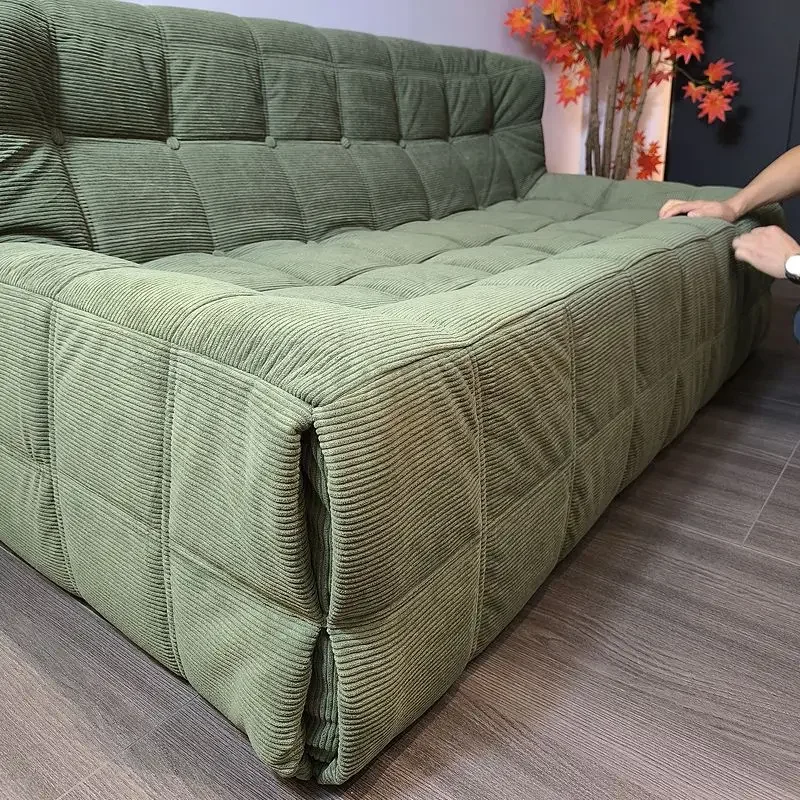 Fabric Sofas Corduroy Fabric Straight Row Nordic Style Living Room Sofa Home Furniture Sofas Double Couch Sofa Bed Lounge Chair