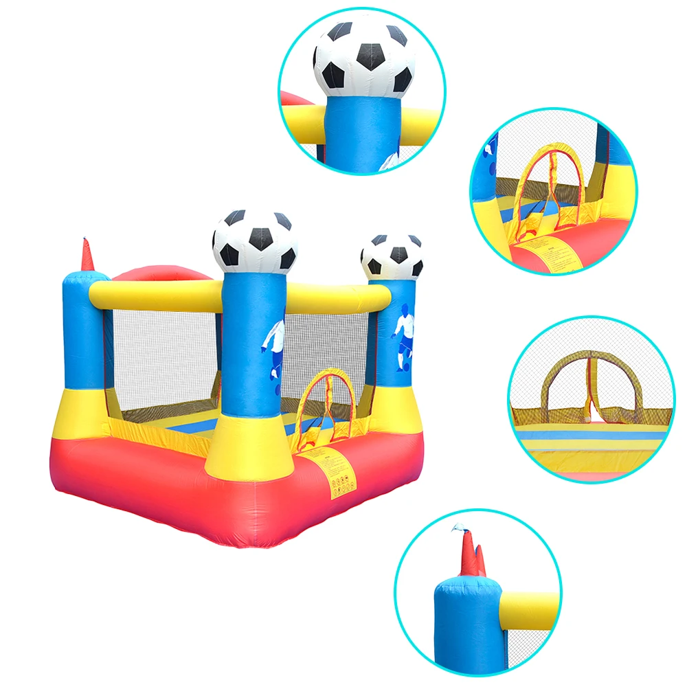 Factory Customizable Football Home Use Inflatable Jumping Bouncy House Bounce Castle For Kids